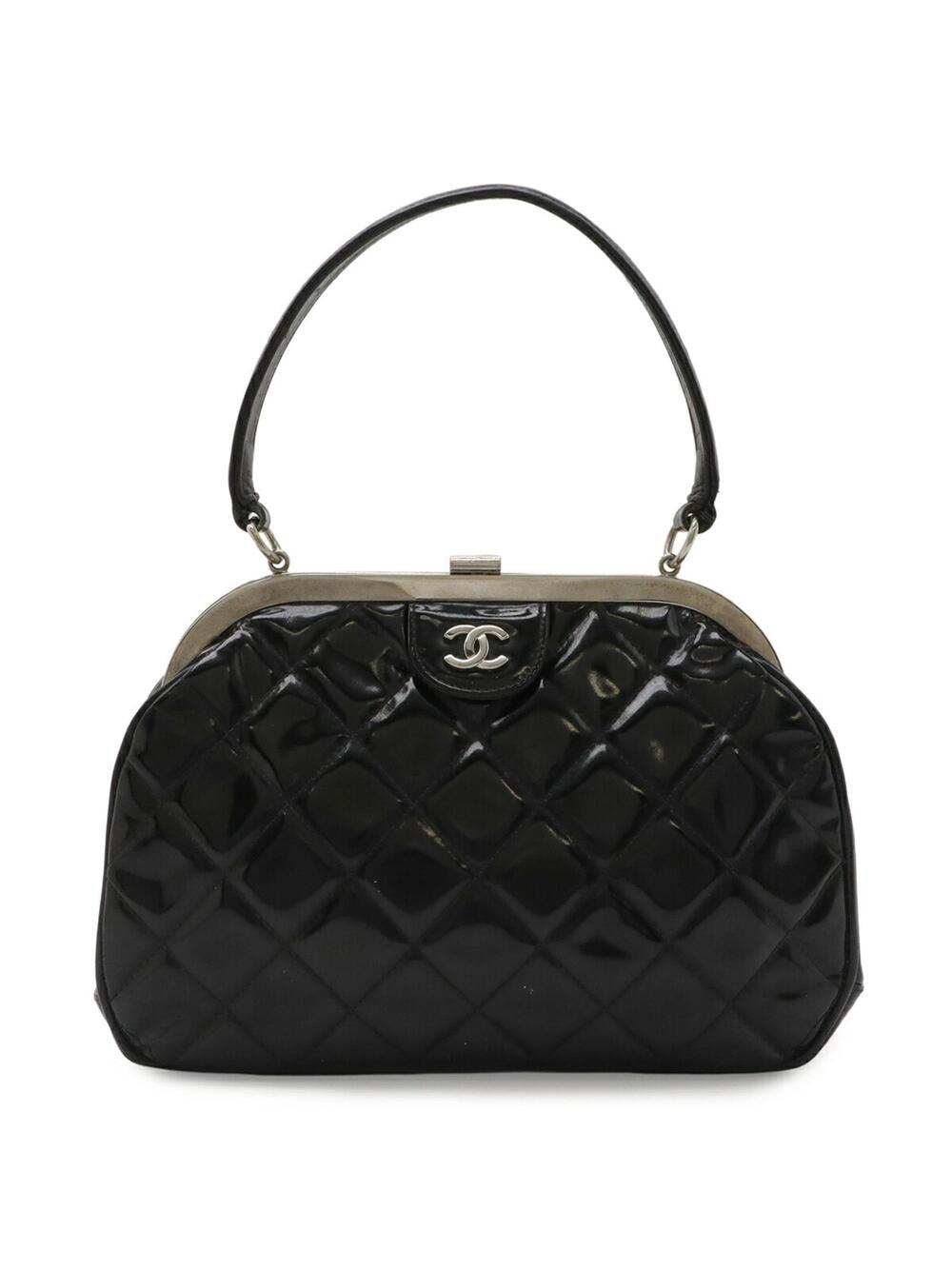 Chanel Vintage Cc Frame Top Handle Bag #255779C13B
